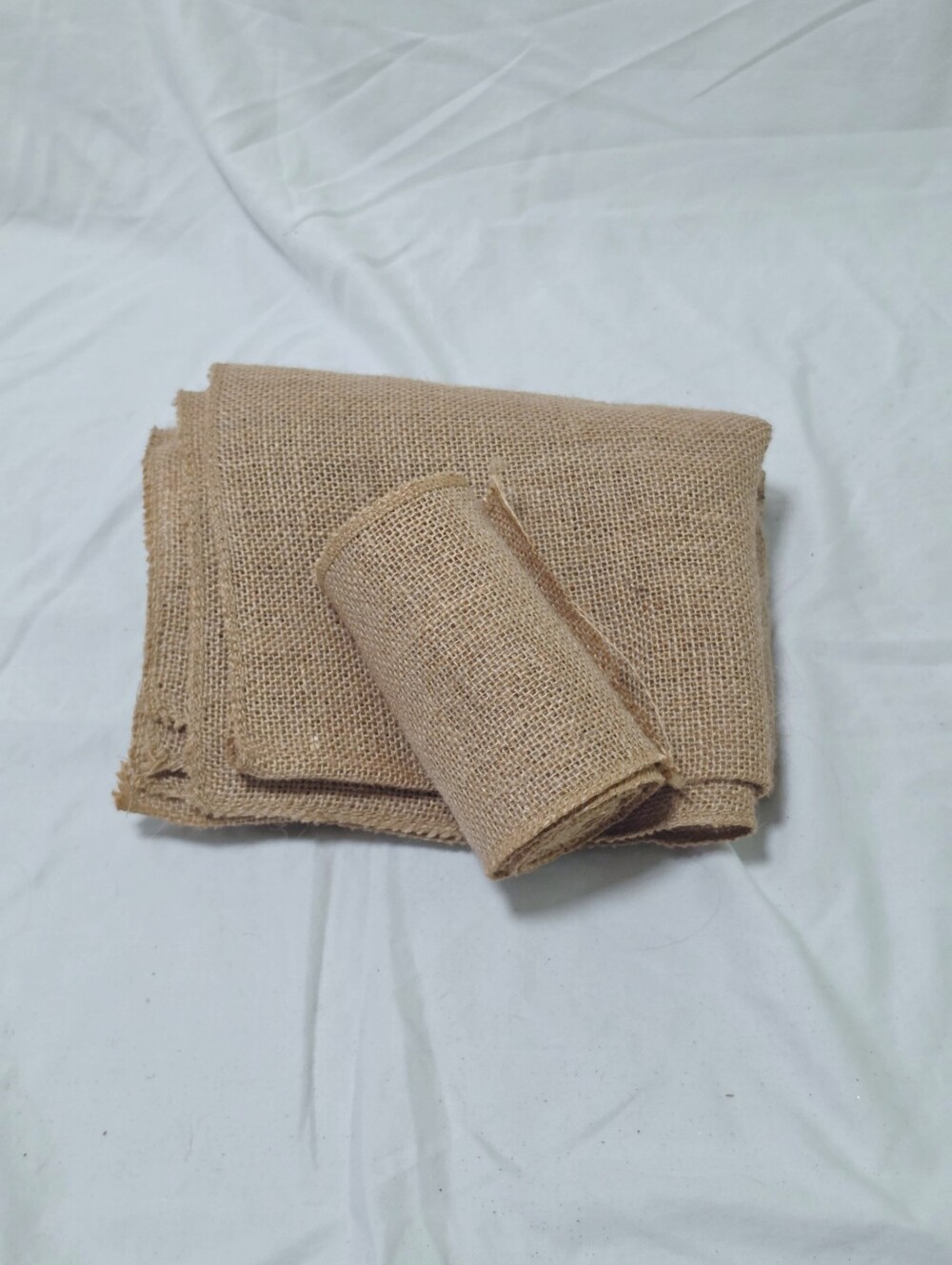 Burlap Fabric and Roll Bundle